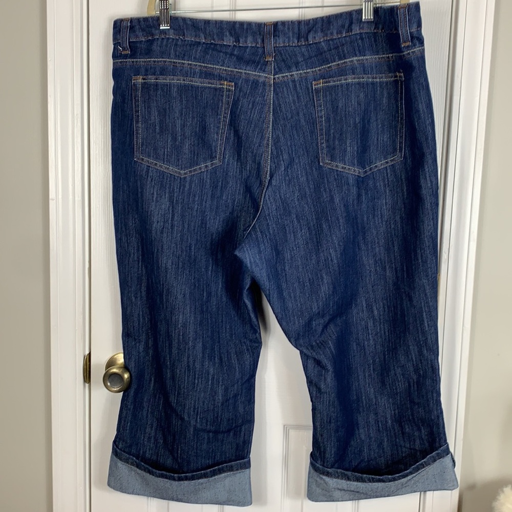 Merona cropped blue jeans size 22WR. - Picture 5 of 6